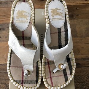 Burberry White Sandals (3201667)